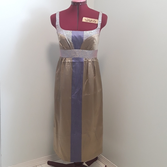 100% silk sleeveless Nicole Miller dress - Picture 1 of 8